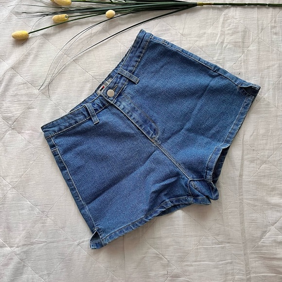 Temt | Shorts | Blue High Waisted 